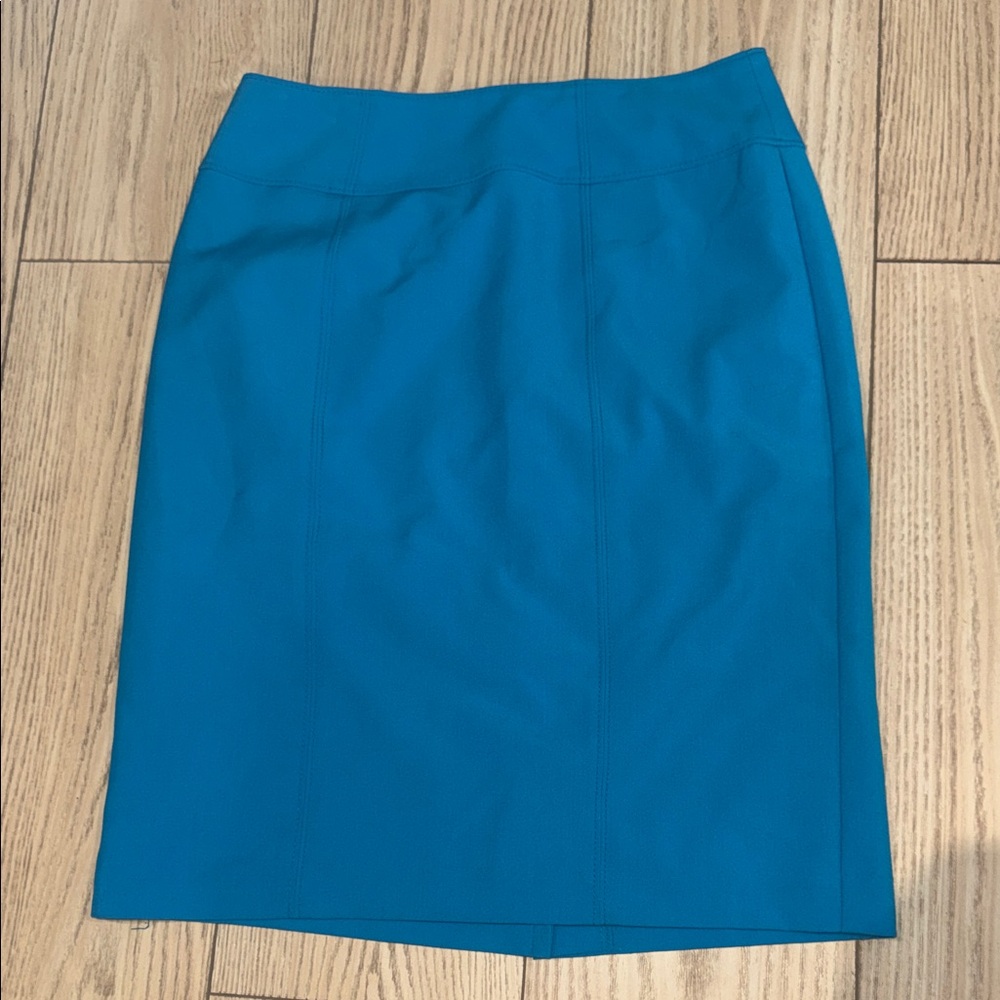 Worthington Vibrant Blue Pencil Skirt